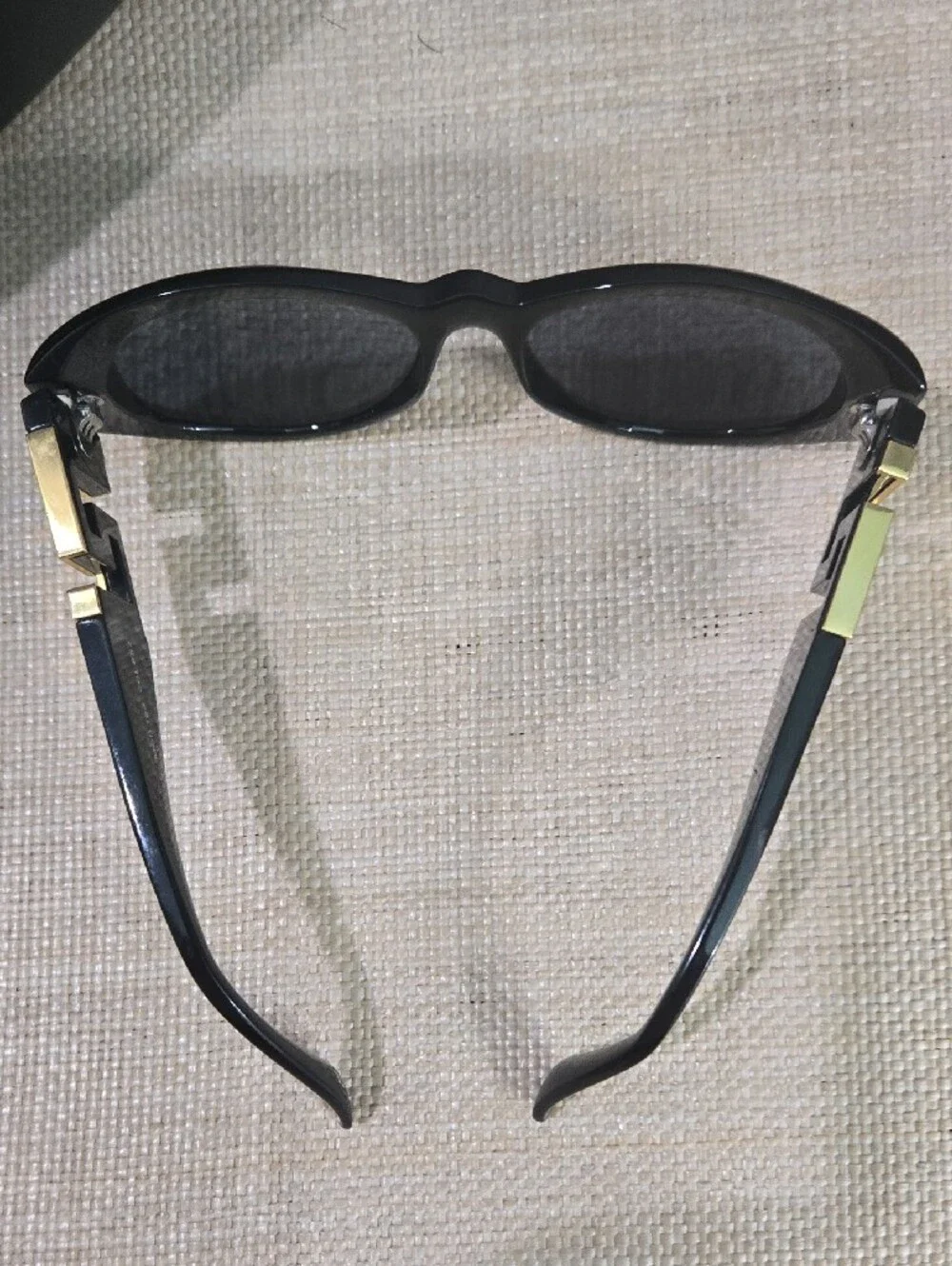 Versace Black Gloss Oversized Women's Sunglasses